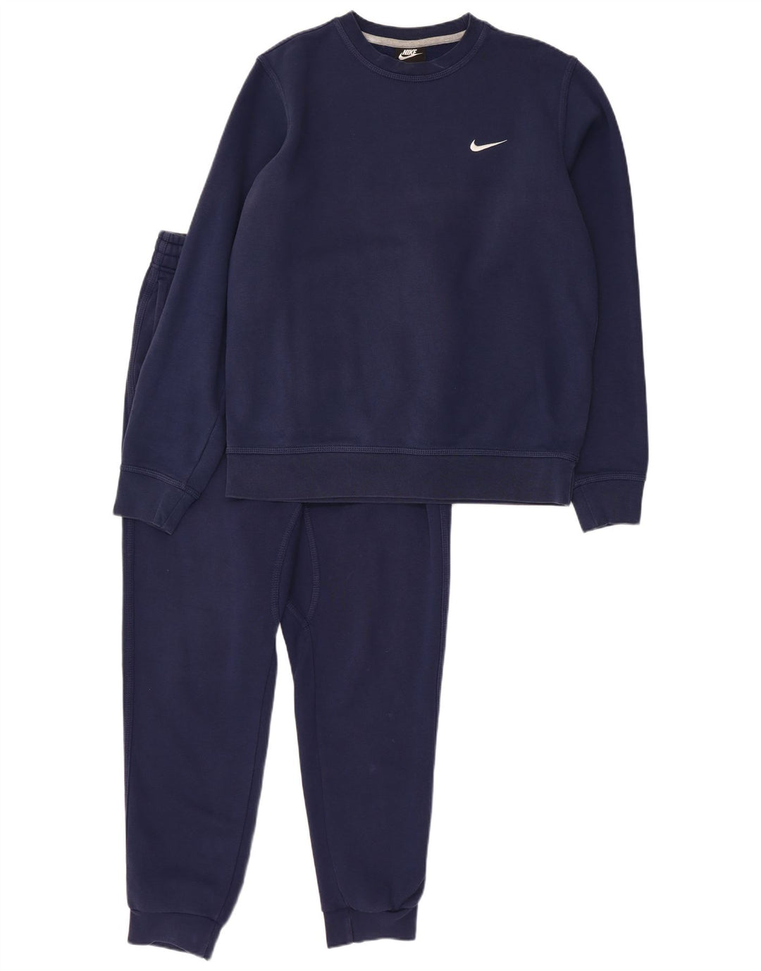 NIKE Mens Full Tracksuit Medium  Navy Blue Cotton