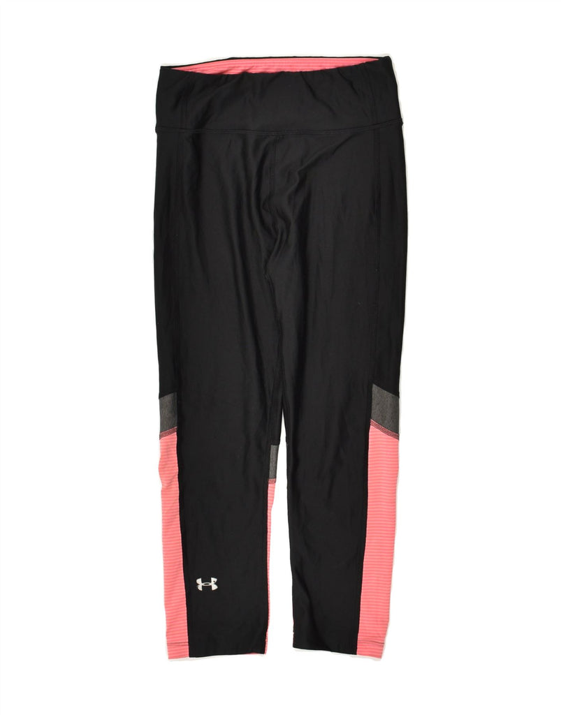 UNDER ARMOUR Girls Leggings 5-6 Years Black Colourblock | Vintage Under Armour | Thrift | Second-Hand Under Armour | Used Clothing | Messina Hembry 