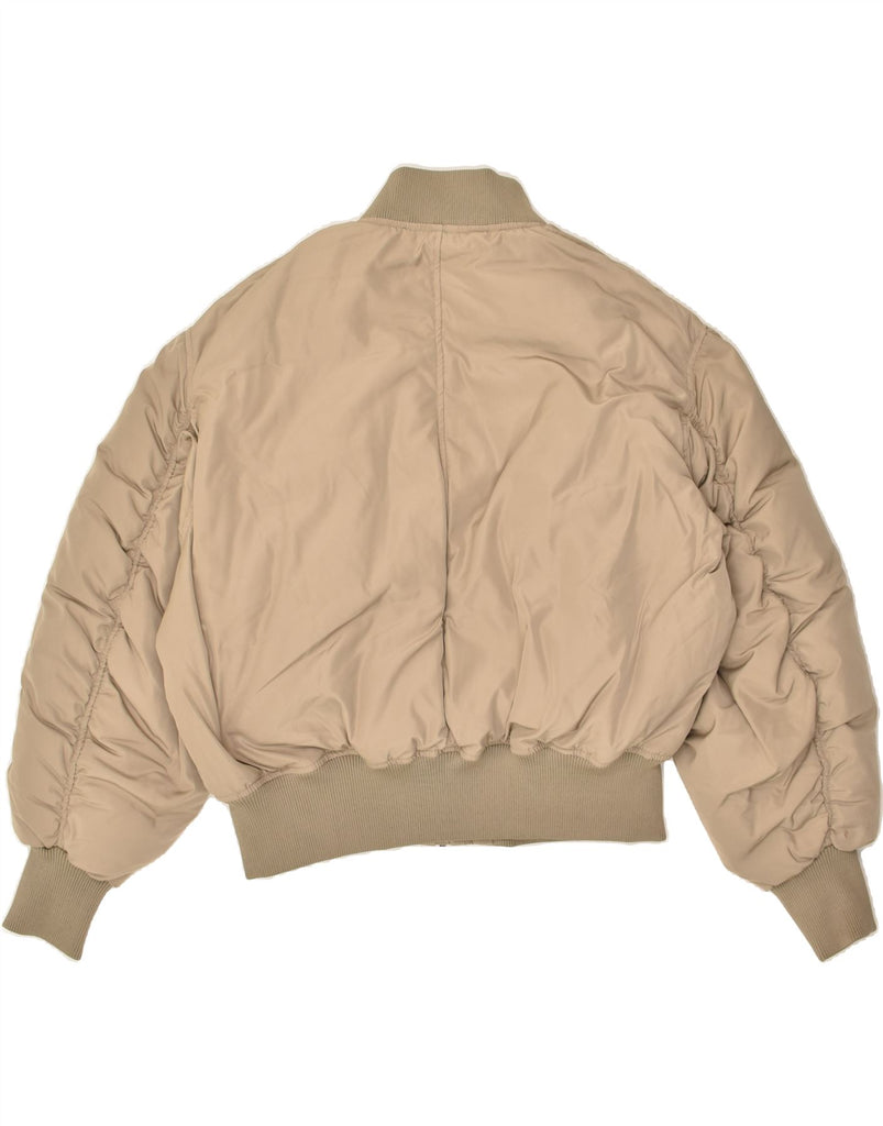 H&M Mens Oversized Padded Jacket UK 36 Small Beige Polyester | Vintage H&M | Thrift | Second-Hand H&M | Used Clothing | Messina Hembry 