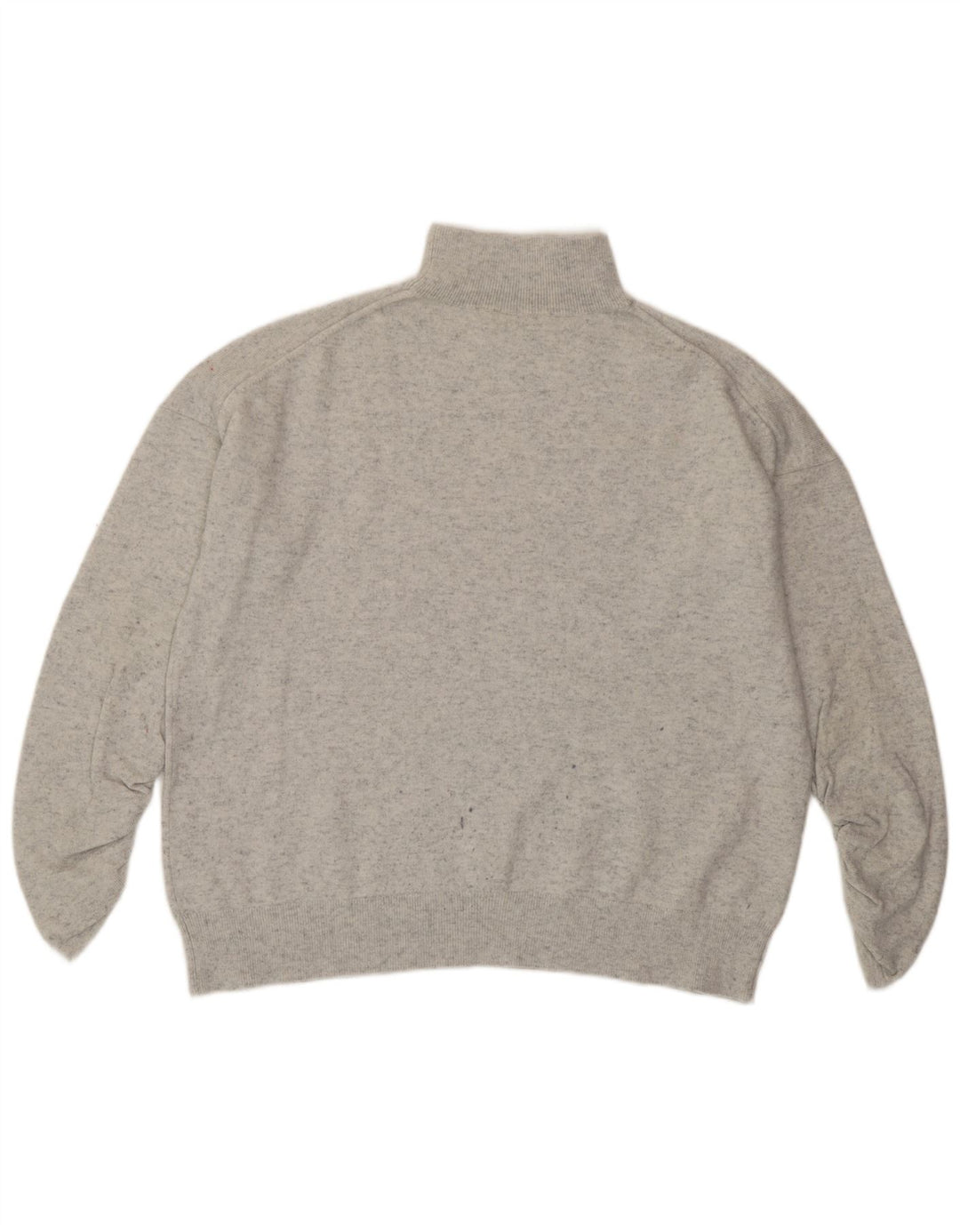 MINT VELVET Womens Turtle Neck Jumper Sweater UK 14 Medium Grey Flecked