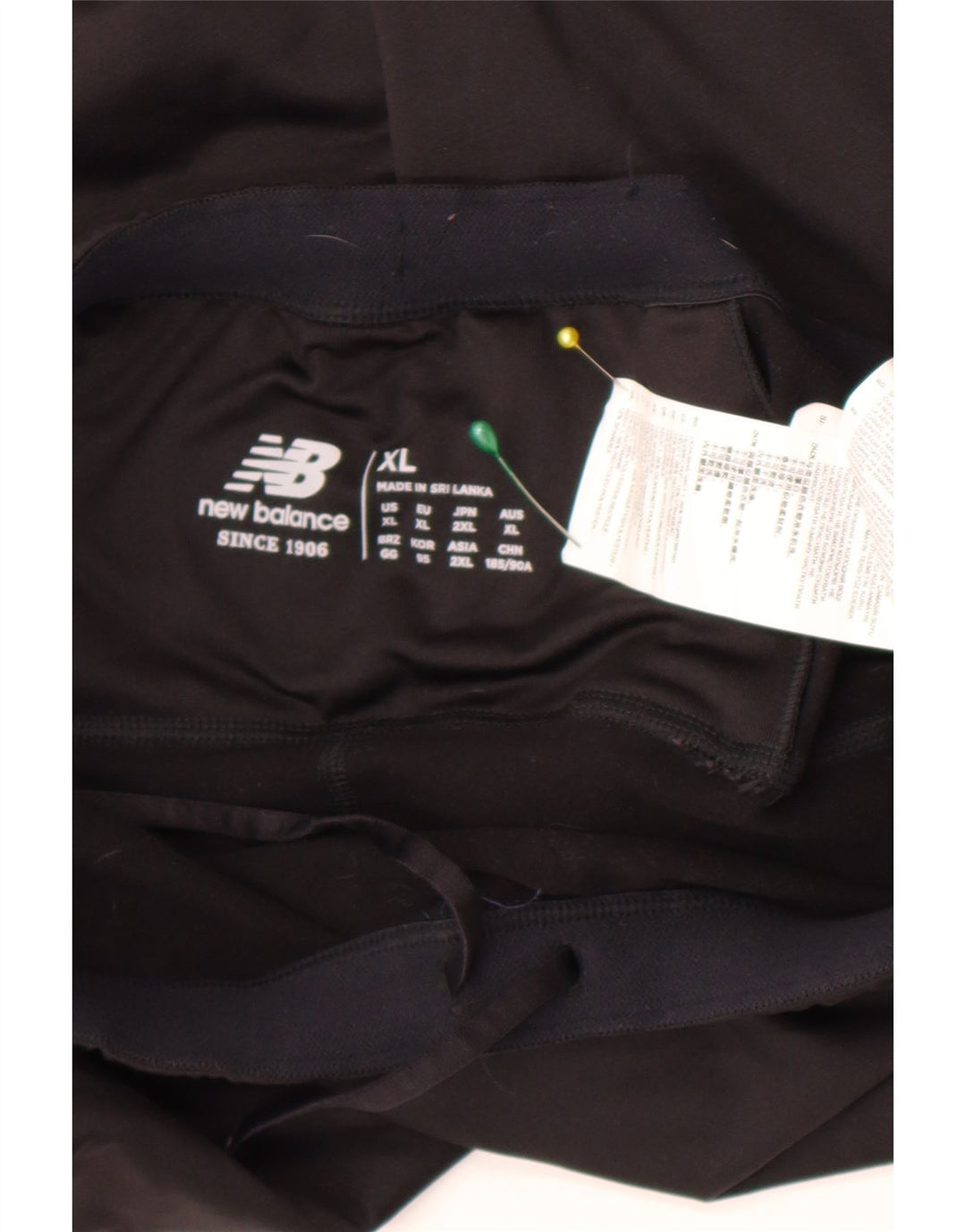 New Balance Womens Tracksuit Trousers UK 18 XL  Black Polyester