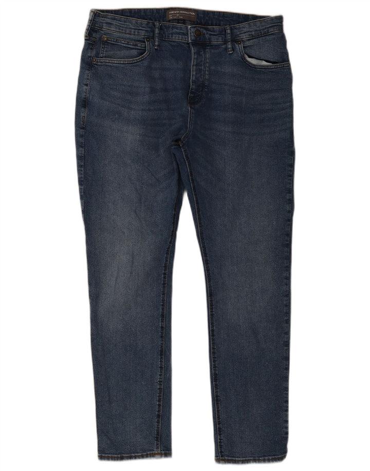 French Connection Mens Slim Jeans W36 L32 Blue Cotton