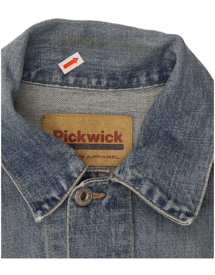 Pickwick Mens Denim Jacket UK 38 Medium Blue Cotton