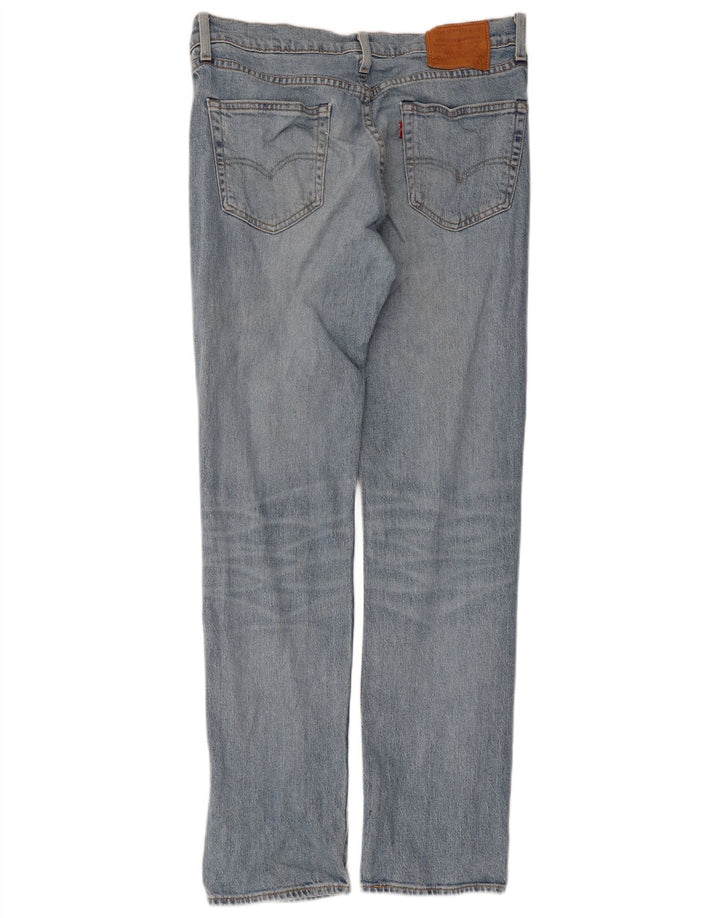 LEVI'S Mens 505 Straight Jeans W33 L32 Blue Cotton