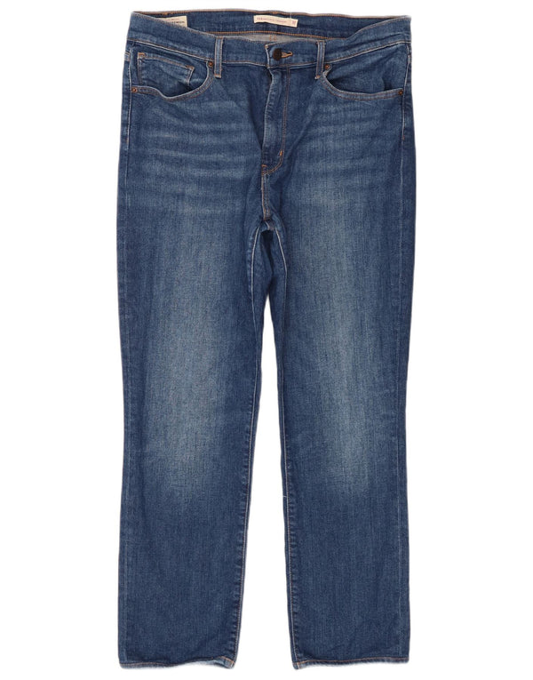 Levi's Womens 724 High Rise Straight Jeans W32 L26 Blue