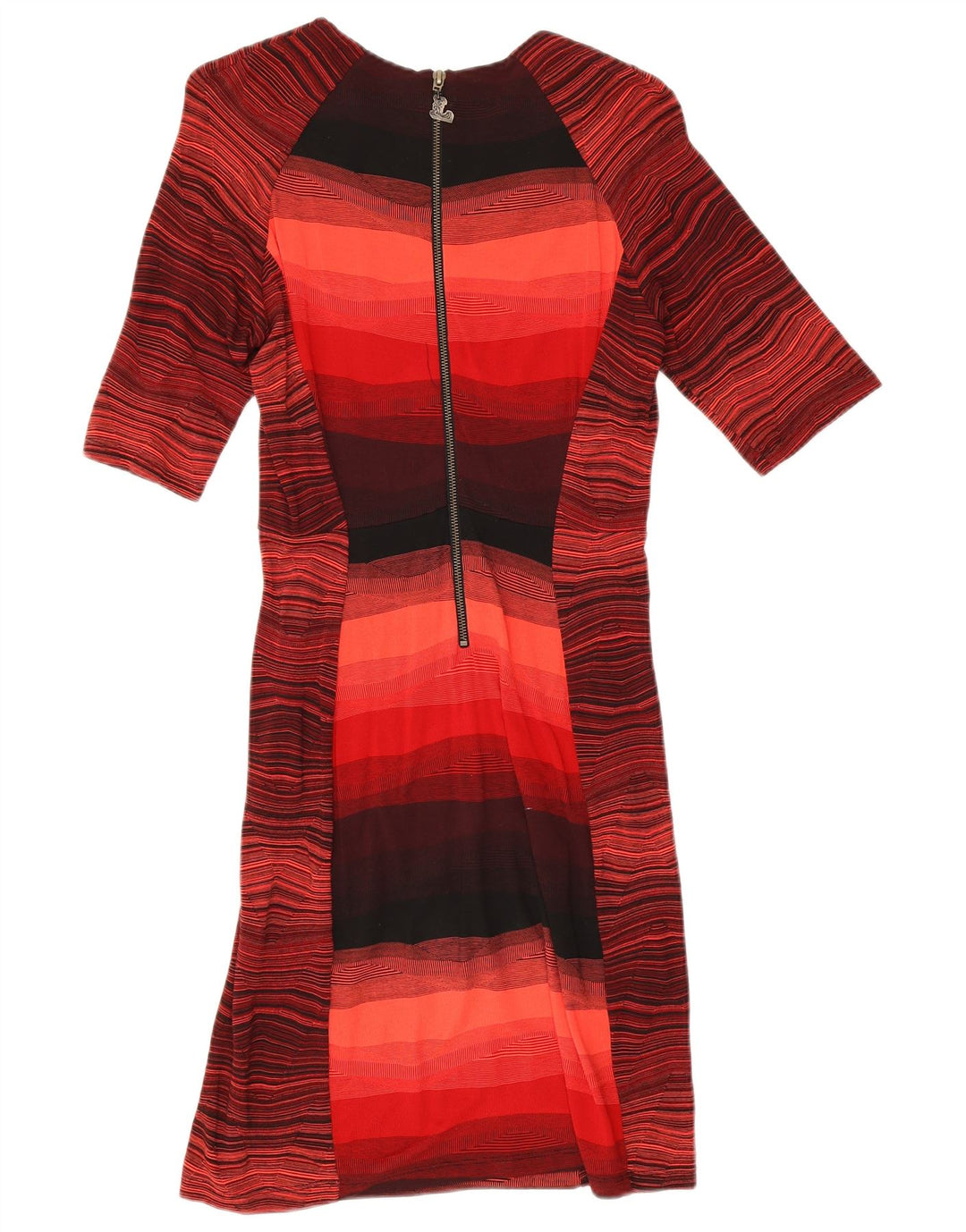 Desigual Womens Sheath Dress UK 10 Small Red Striped