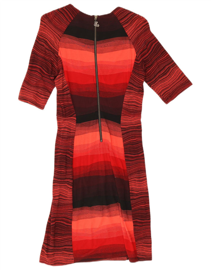 Desigual Womens Sheath Dress UK 10 Small Red Striped