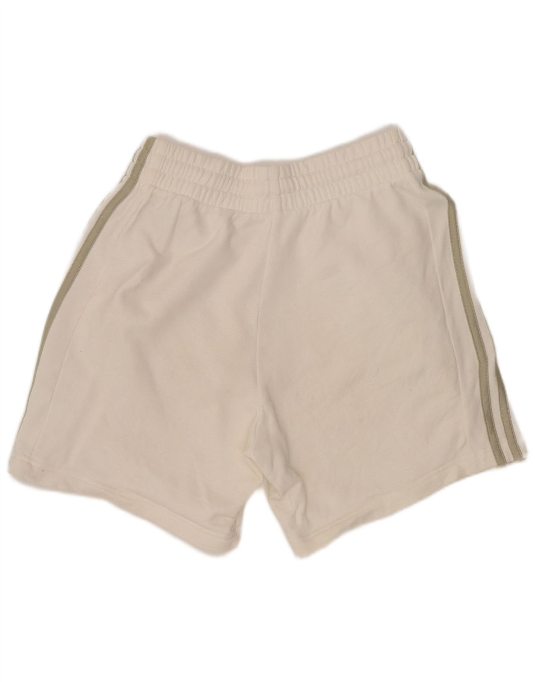 Adidas Womens Sport Shorts UK 8 Small White Cotton