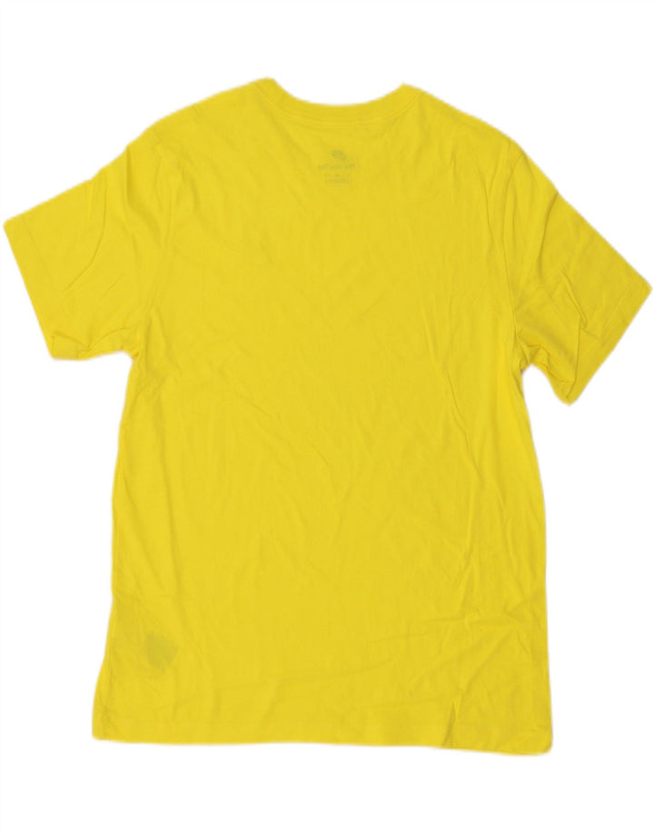 Nike Mens T-Shirt Top Medium Yellow Cotton