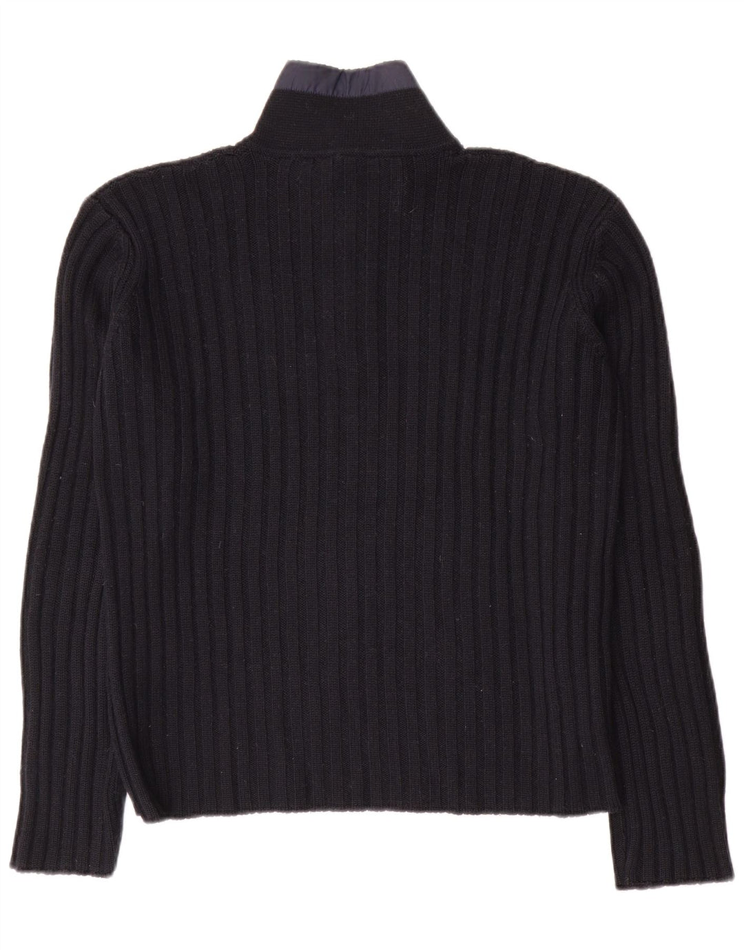 North Sails Mens Zip Neck Jumper Sweater Small Navy Blue Wool