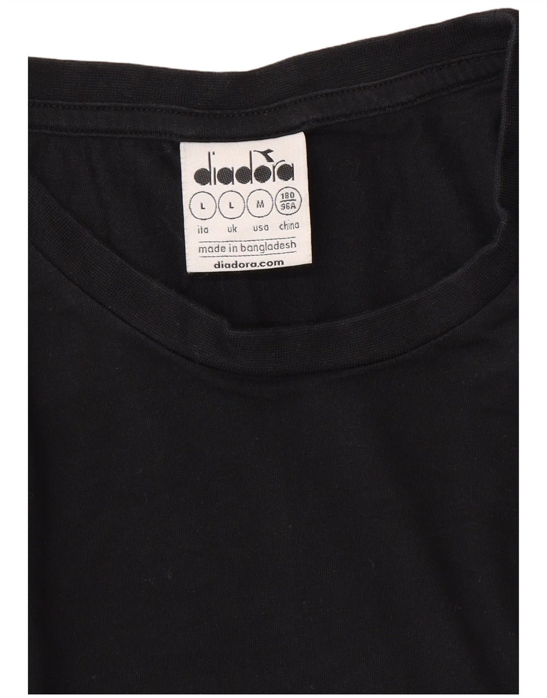 DIADORA Mens Top Long Sleeve Large Black