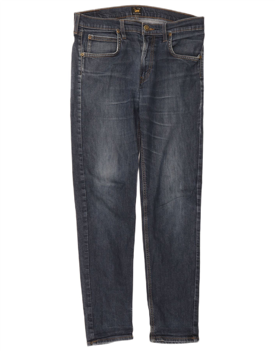 Lee Mens Arvin Slim Jeans W32 L32 Navy Blue Cotton