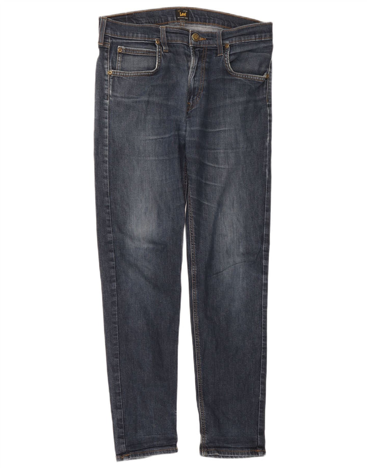 Lee Mens Arvin Slim Jeans W32 L32 Navy Blue Cotton