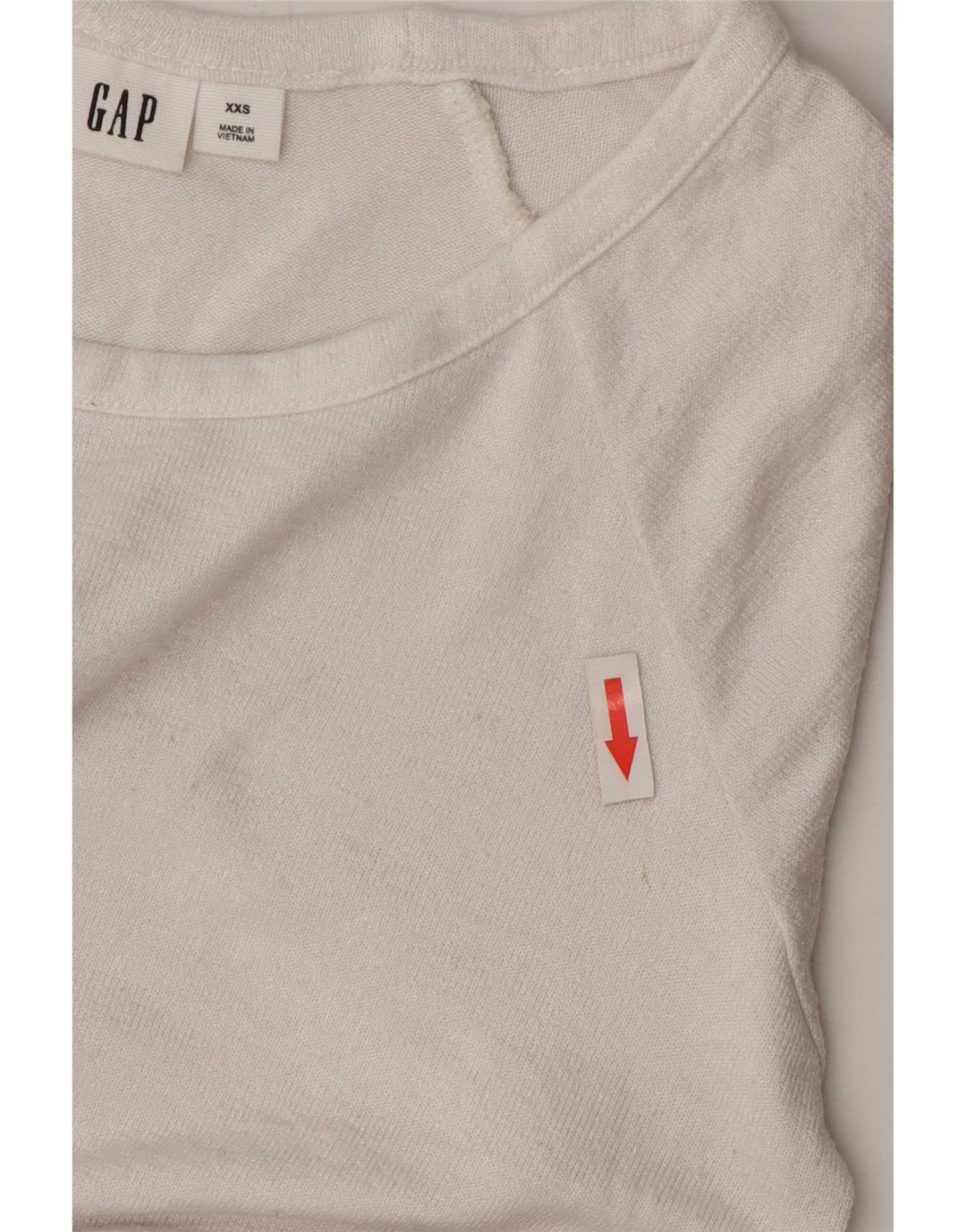 Gap Womens Oversized Blouse Top UK 2 2XS White Cotton