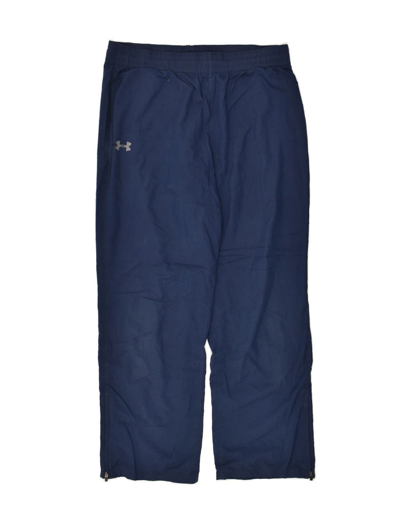 UNDER ARMOUR Mens Graphic Tracksuit Trousers XL Navy Blue | Vintage Under Armour | Thrift | Second-Hand Under Armour | Used Clothing | Messina Hembry 