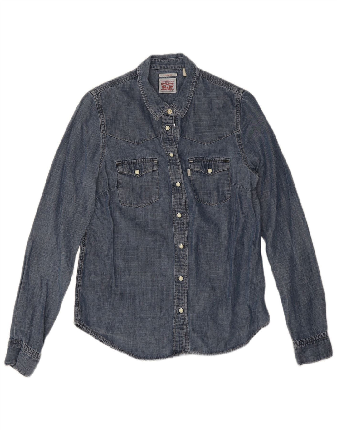 Levi's Womens Classic Fit Denim Shirt UK 6 XS Blue