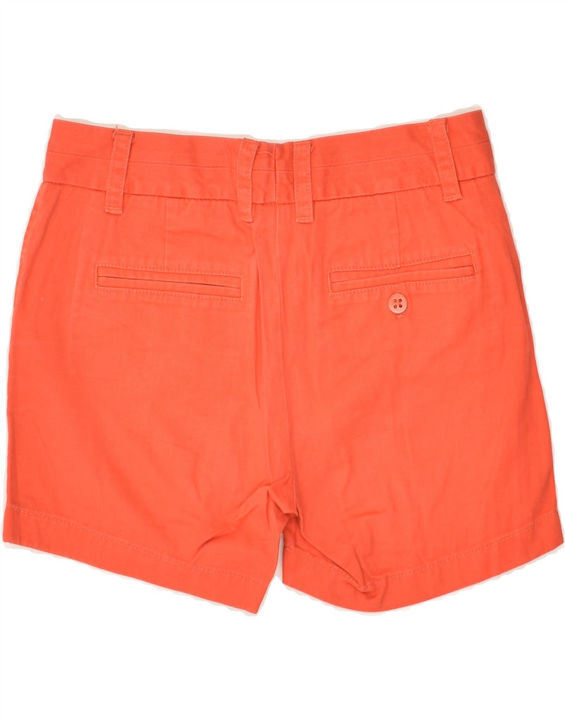 J. CREW Womens Broken In Chino Shorts US 002XS W28 Orange Cotton | Vintage J. Crew | Thrift | Second-Hand J. Crew | Used Clothing | Messina Hembry 