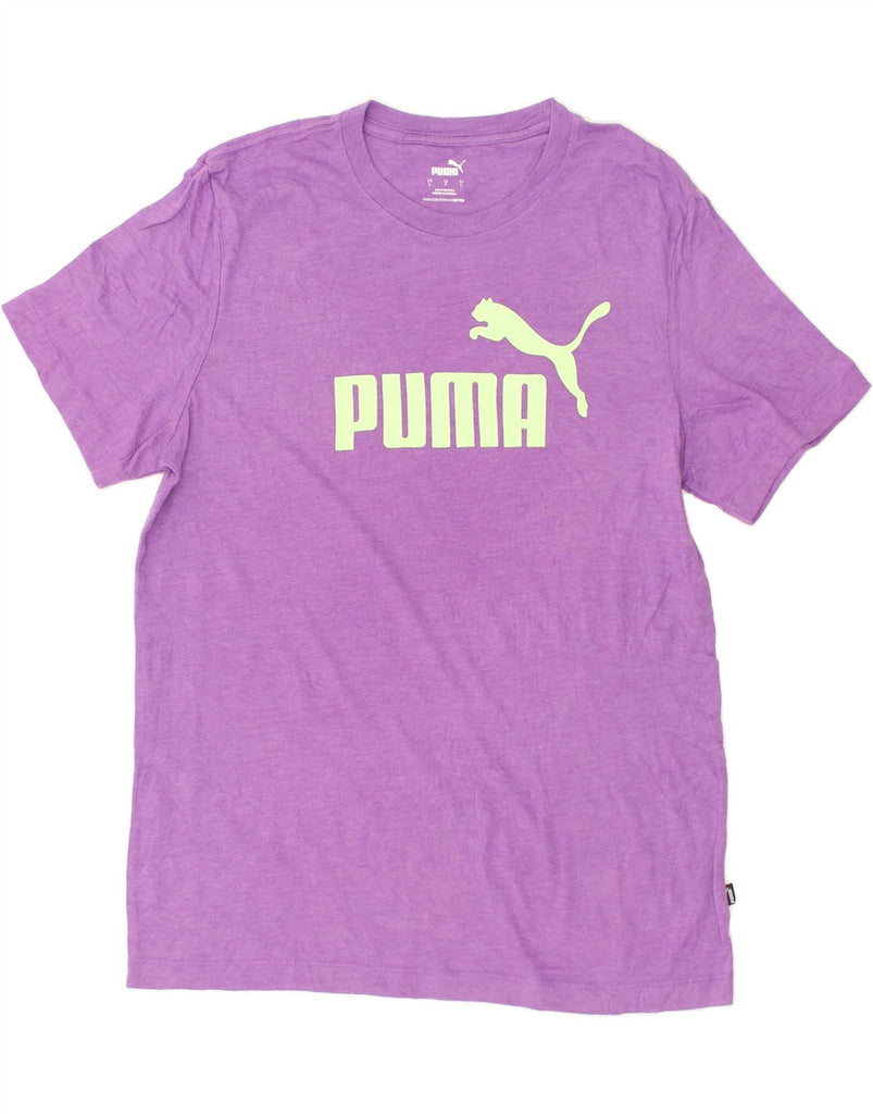 PUMA Womens Graphic T-Shirt Top UK 16 Large Purple | Vintage Puma | Thrift | Second-Hand Puma | Used Clothing | Messina Hembry 