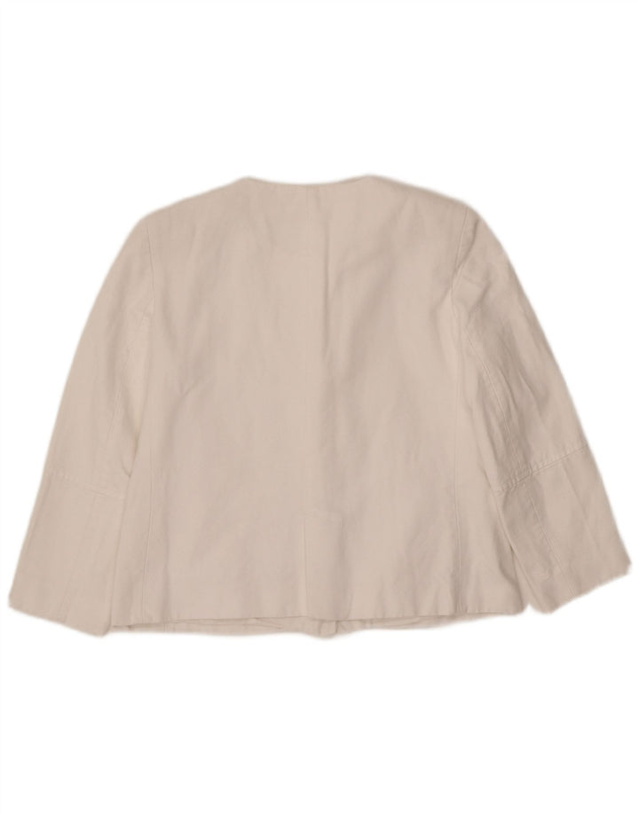 ZARA Womens Blazer Jacket UK 6 XS White