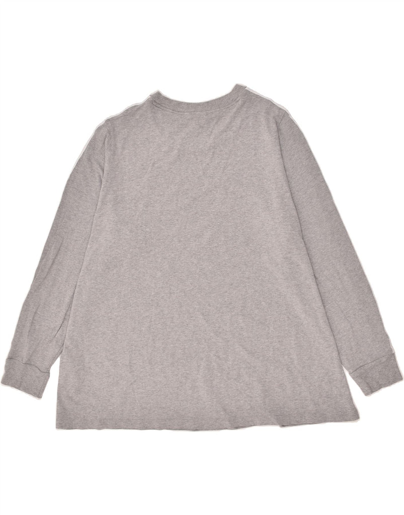 ADIDAS Womens Top Long Sleeve UK 32/34 4XL Grey Cotton | Vintage Adidas | Thrift | Second-Hand Adidas | Used Clothing | Messina Hembry 