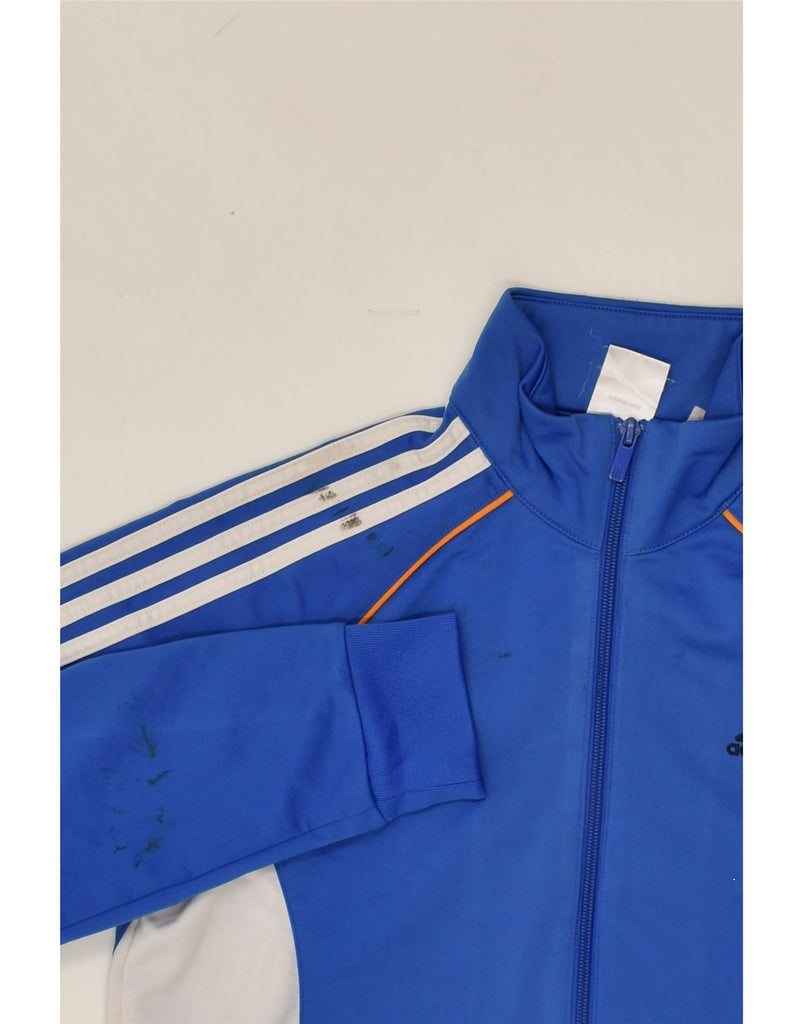 ADIDAS Boys Tracksuit Top Jacket 13-14 Years Blue Polyester | Vintage Adidas | Thrift | Second-Hand Adidas | Used Clothing | Messina Hembry 