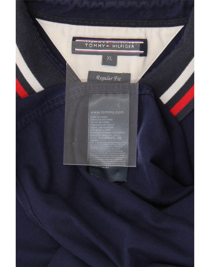 TOMMY HILFIGER Mens Regular Fit Shirt XL Navy Blue Cotton Vintage Tommy Hilfiger and Second-Hand Tommy Hilfiger from Messina Hembry 