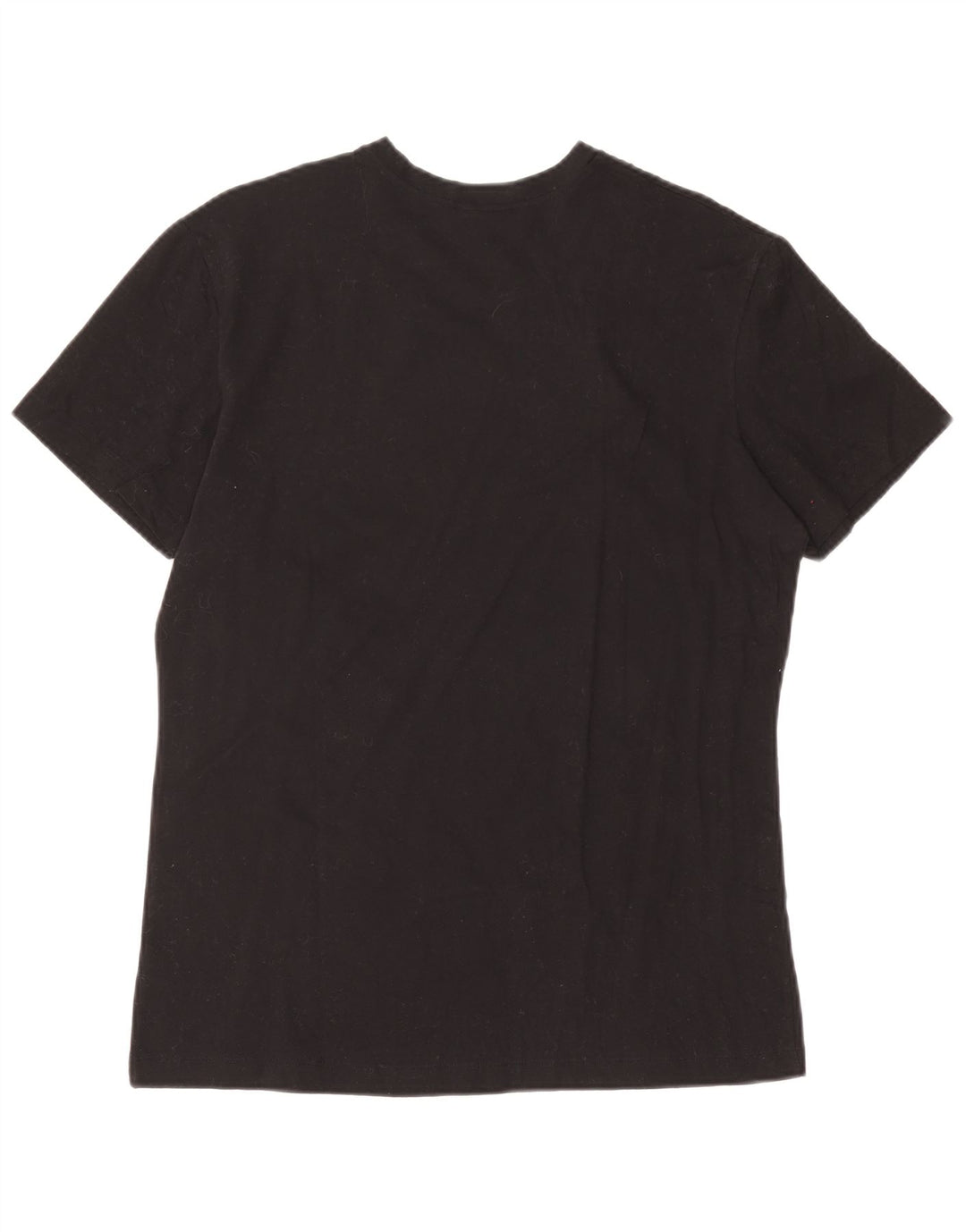 Fila Mens T-Shirt Top Medium Black Cotton