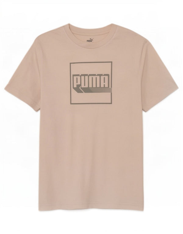 Puma Mens Graphic T-Shirt Top Large White Cotton