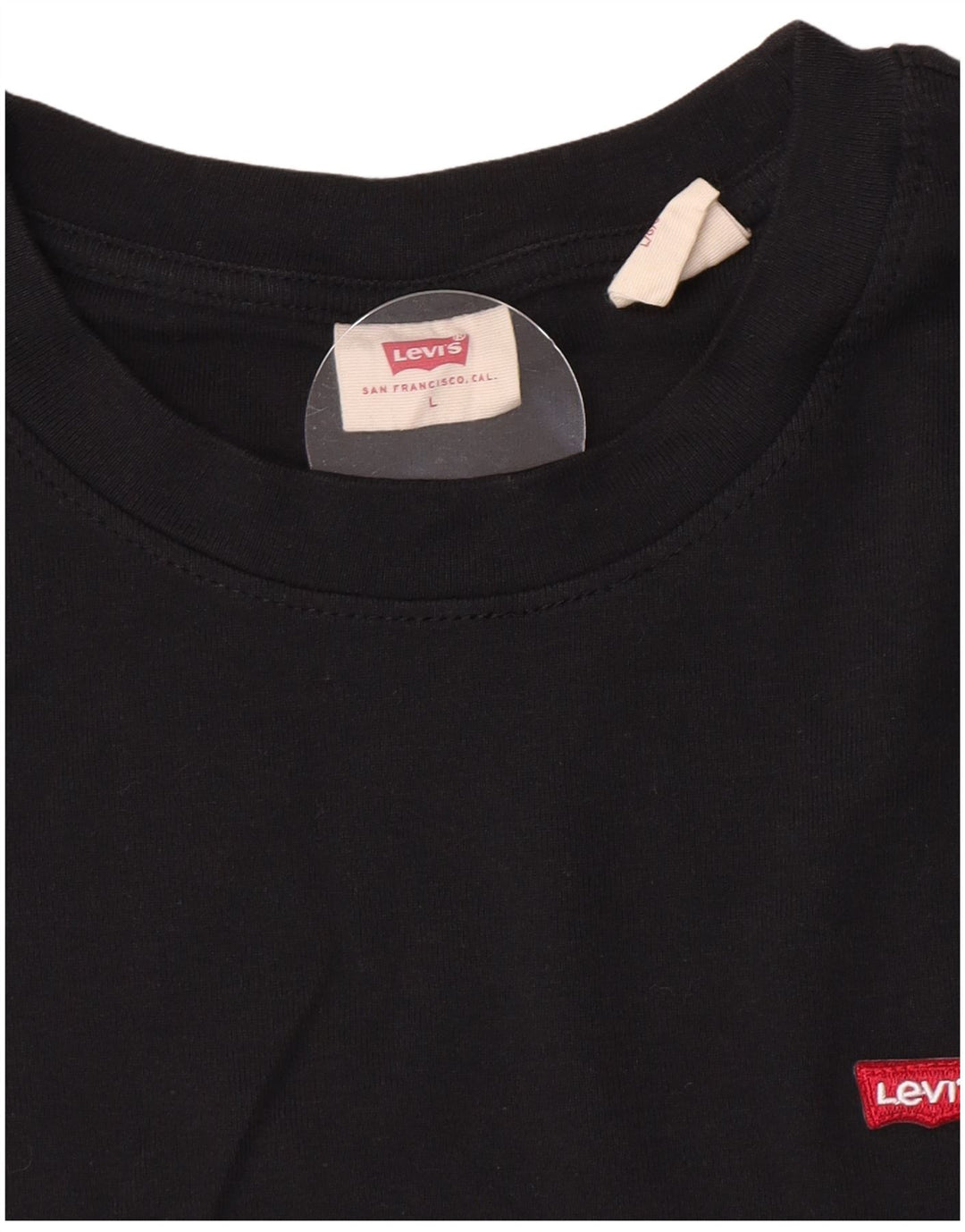 Levi's Womens Top Long Sleeve UK 14 Large Black