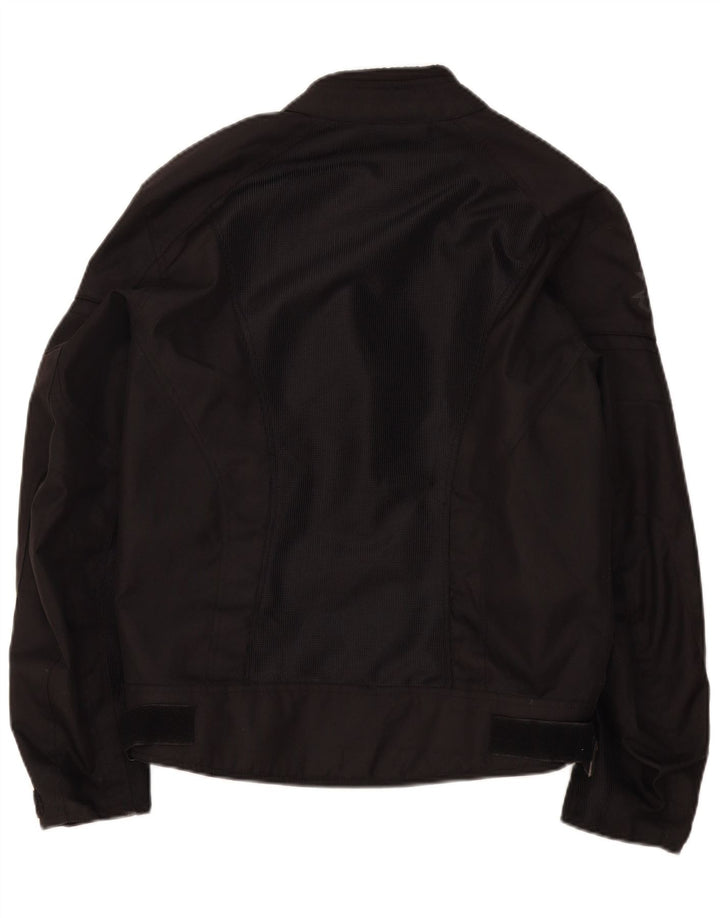 Course Mens Graphic Racer Jacket UK 38 Medium Black Polyester
