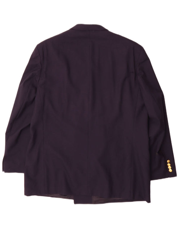 Chaps Ralph Lauren Mens Double Breasted Blazer Jacket UK 42 XL Navy Blue