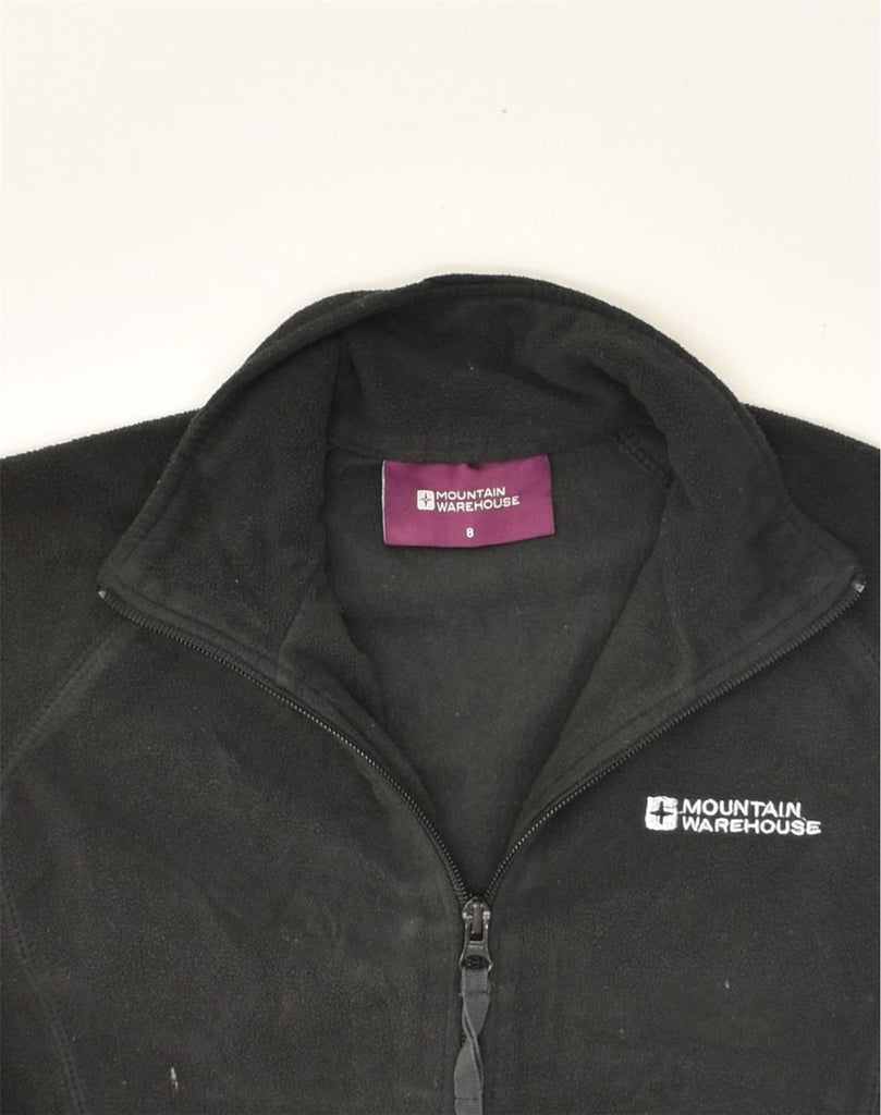 MOUNTAIN WAREHOUSE Womens Fleece Jacket UK 8 Small  Black Polyester | Vintage Mountain Warehouse | Thrift | Second-Hand Mountain Warehouse | Used Clothing | Messina Hembry 