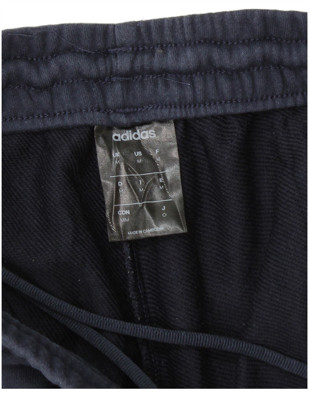 ADIDAS Mens Tracksuit Trousers Joggers Medium  Navy Blue Colourblock