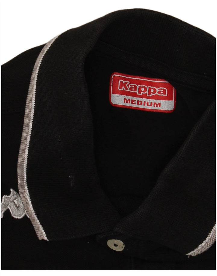 KAPPA Mens Polo Shirt Medium Black