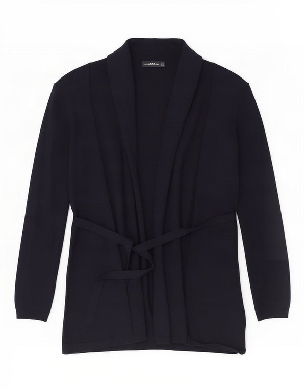 Zara Womens Cardigan Sweater UK 10 Small Navy Blue Viscose