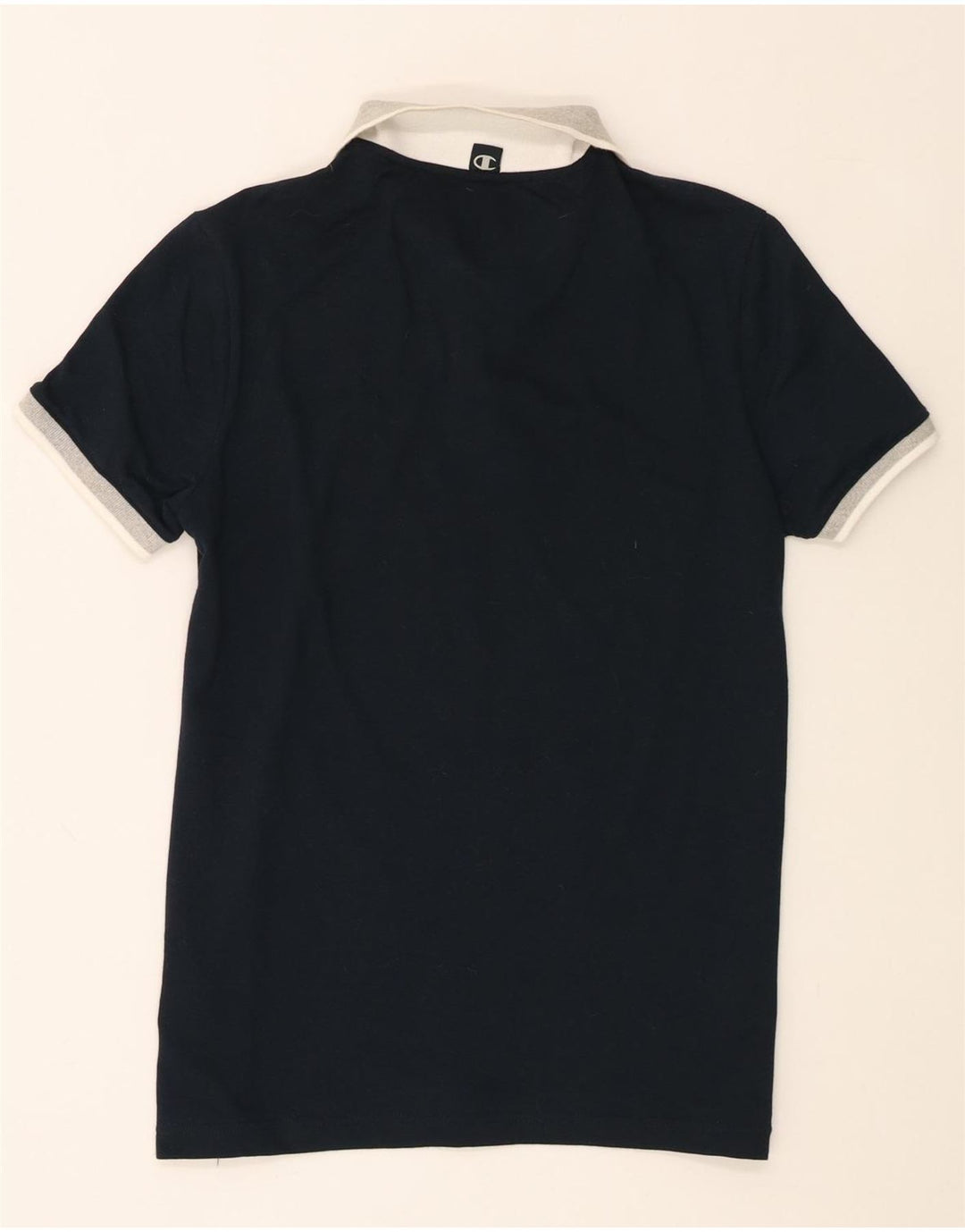 Champion Mens Polo Shirt Small Navy Blue Cotton