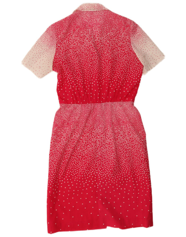 J.Tiktiner Womens Short Sleeves Shirt Dress UK 14 Medium Red Spotted