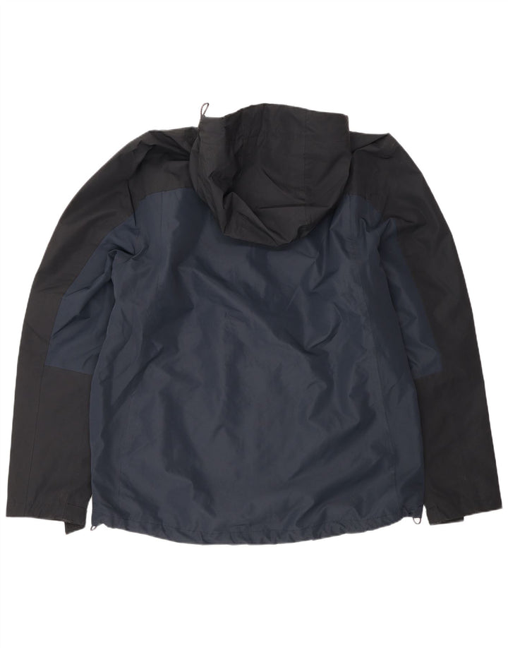 Mountain Warehouse Mens Rain Jacket UK 40 Large Navy Blue Colourblock