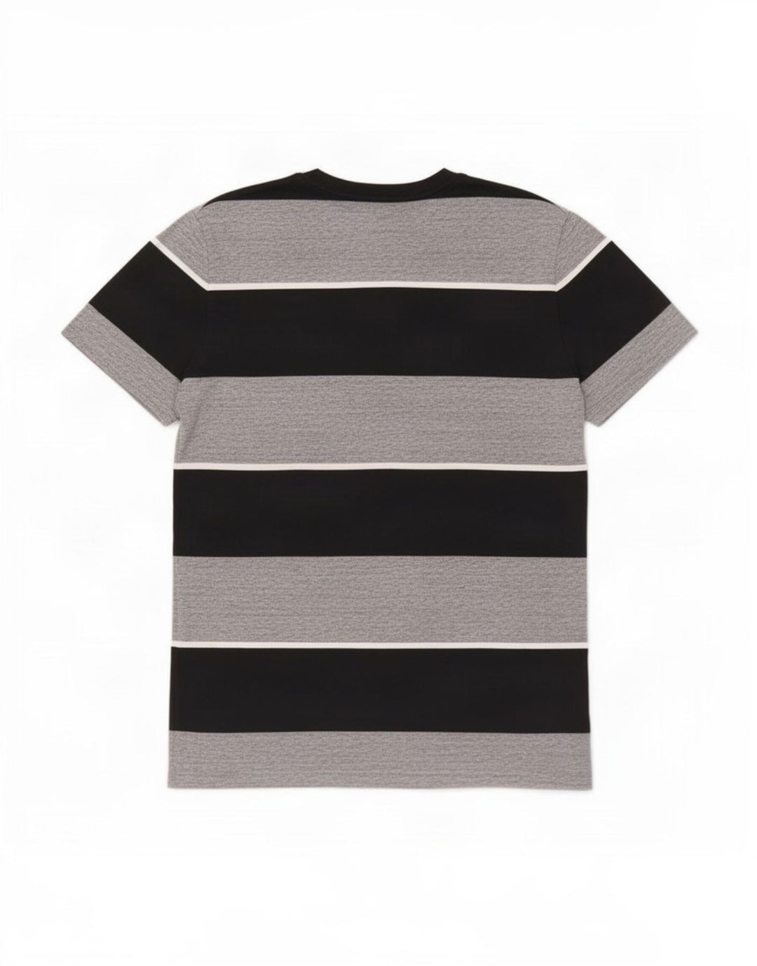 Superdry Mens T-Shirt Medium Grey Striped Cotton