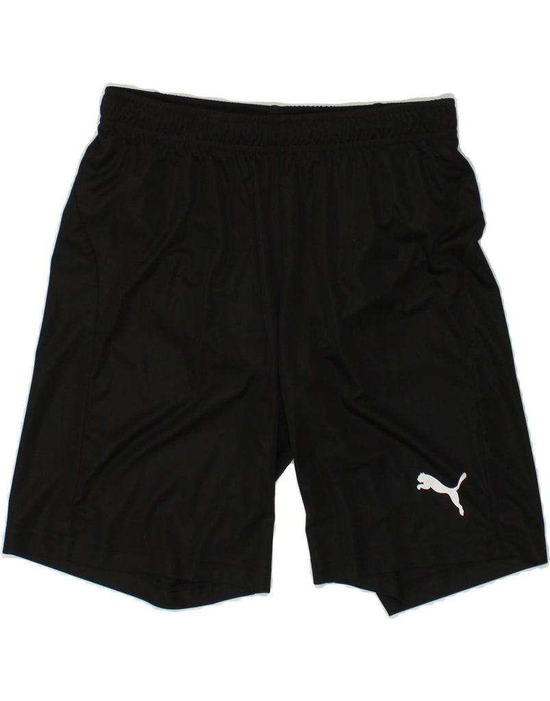 PUMA Mens Sport Shorts Medium Black | Vintage Puma | Thrift | Second-Hand Puma | Used Clothing | Messina Hembry 