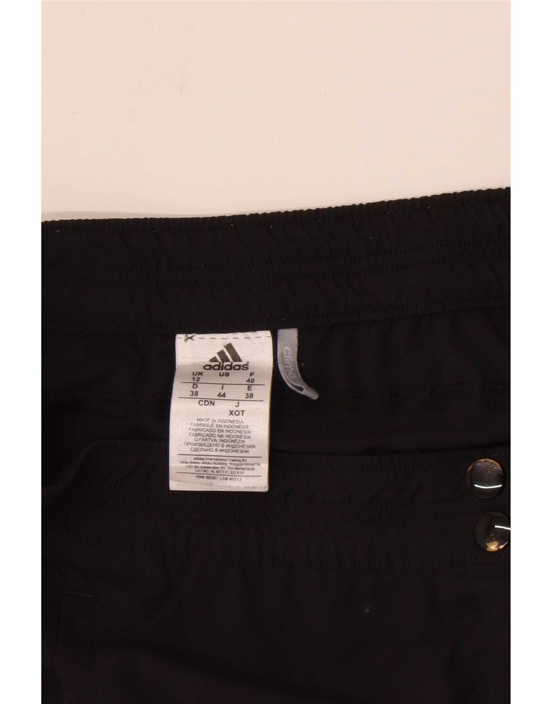 Adidas Womens Climalite Sport Shorts UK 12 Medium Black Nylon
