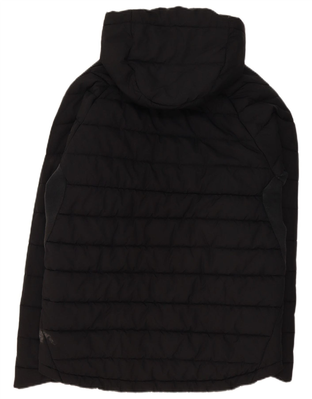 Nike Mens Hooded Padded Jacket UK 40 Large Black Polyester