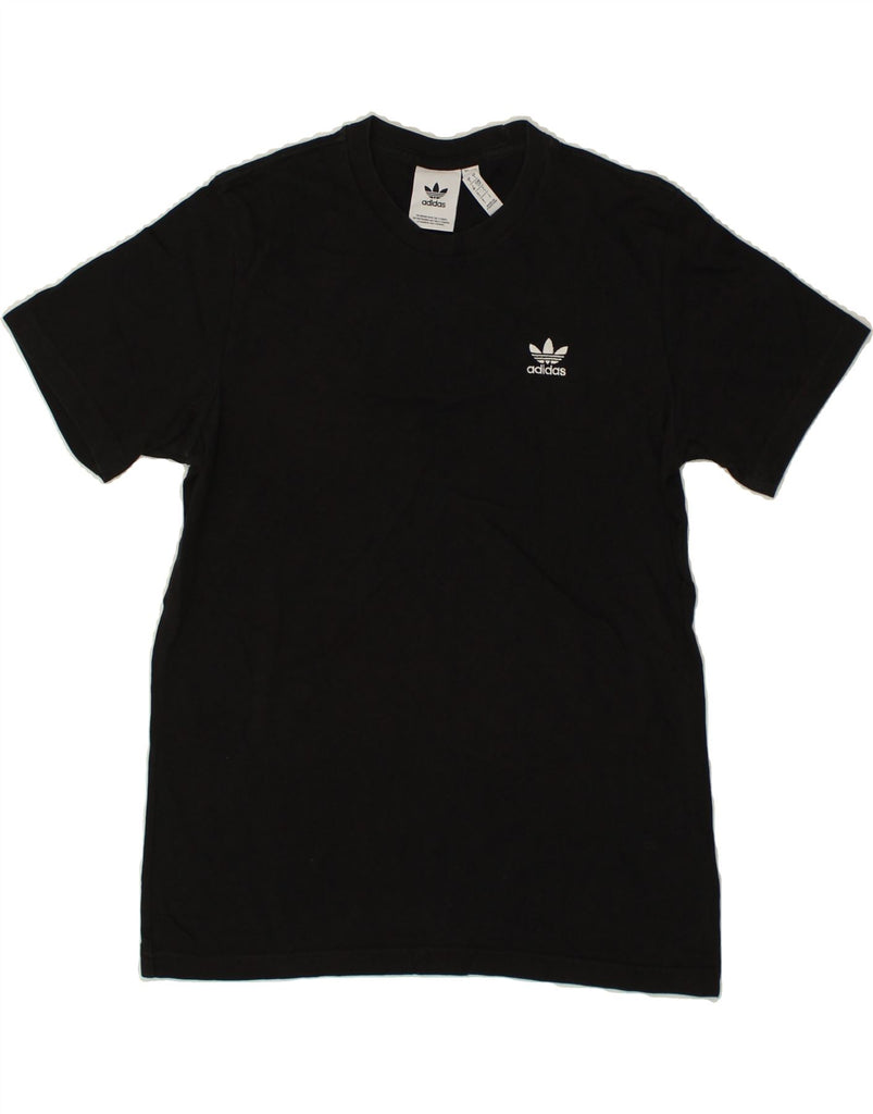 ADIDAS Mens T-Shirt Top Small Black Cotton | Vintage Adidas | Thrift | Second-Hand Adidas | Used Clothing | Messina Hembry 