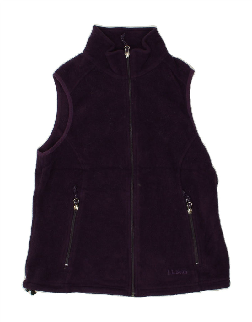 L.L.BEAN Womens Fleece Gilet UK 10 Small Purple Polyester | Vintage L.L.Bean | Thrift | Second-Hand L.L.Bean | Used Clothing | Messina Hembry 