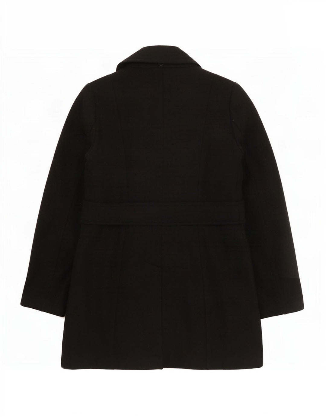 French Connection Womens Overcoat UK 10 Small Black Wool