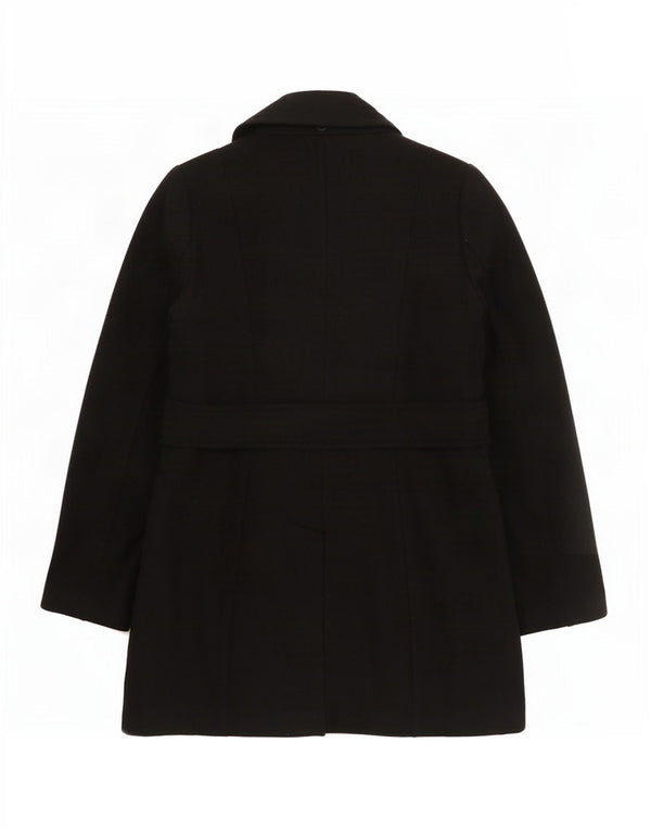 French Connection Womens Overcoat UK 10 Small Black Wool