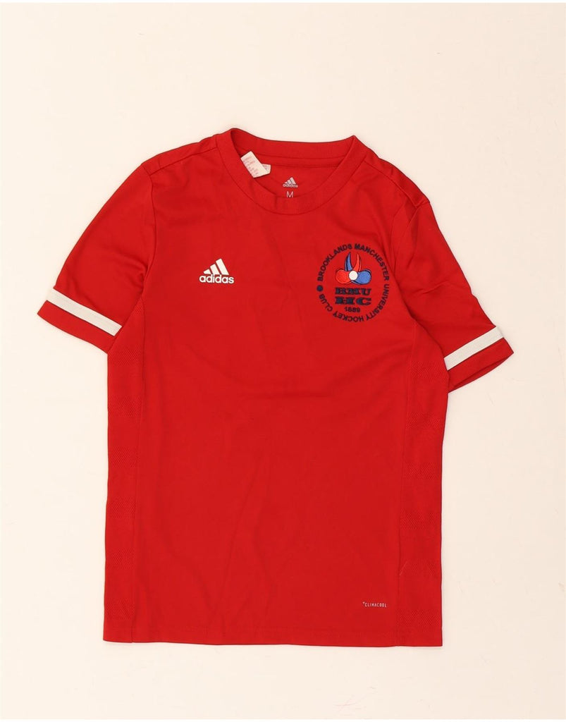 ADIDAS Boys Graphic T-Shirt Top 11-12 Years Medium Red Vintage Adidas and Second-Hand Adidas from Messina Hembry 