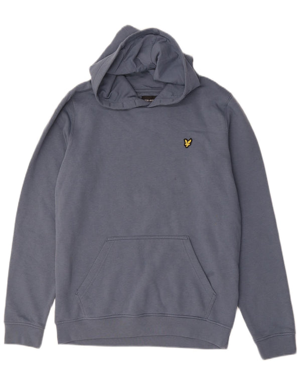 Lyle & Scott Boys Hoodie Jumper 14-15 Years Blue Cotton