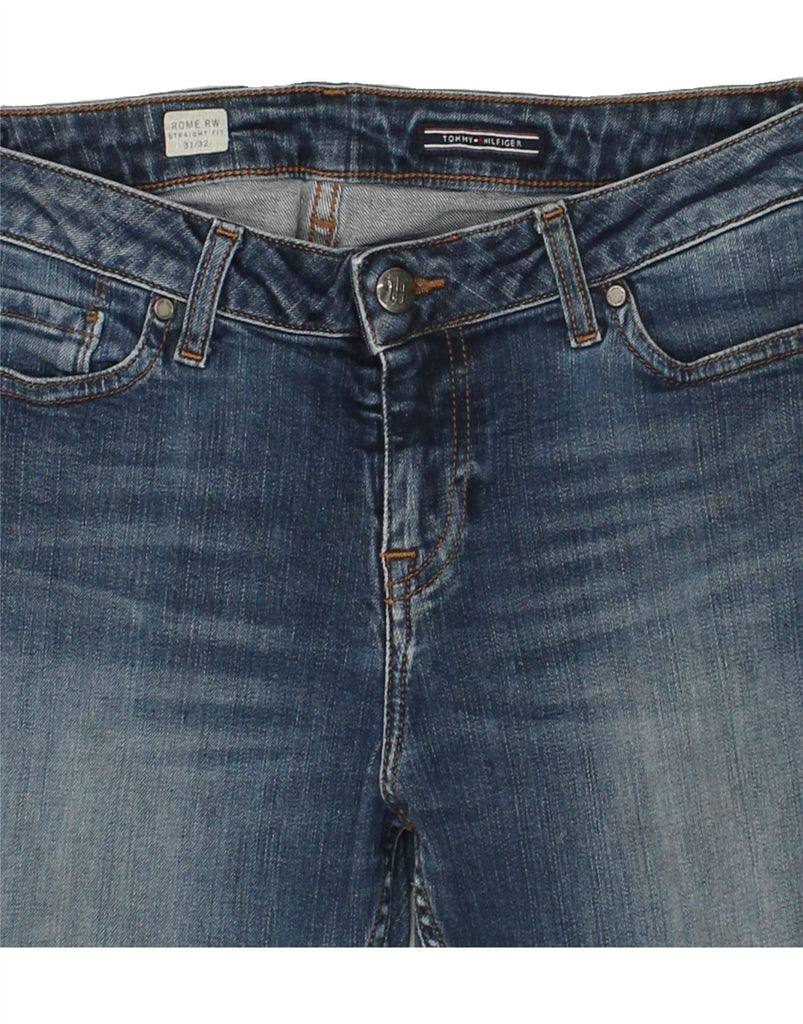 TOMMY HILFIGER Womens Rome RW Straight Jeans W31 L32 Blue Cotton | Vintage Tommy Hilfiger | Thrift | Second-Hand Tommy Hilfiger | Used Clothing | Messina Hembry 