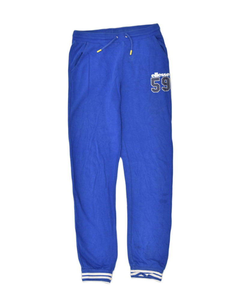 ELLESSE Boys Graphic Tracksuit Trousers Joggers 13-14 Years Blue Cotton | Vintage | Thrift | Second-Hand | Used Clothing | Messina Hembry 